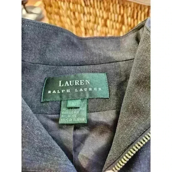 Lauren Ralph Lauren Women's Wool Jacket Size 10 Zip Up Light Weight - Picture 10 of 11